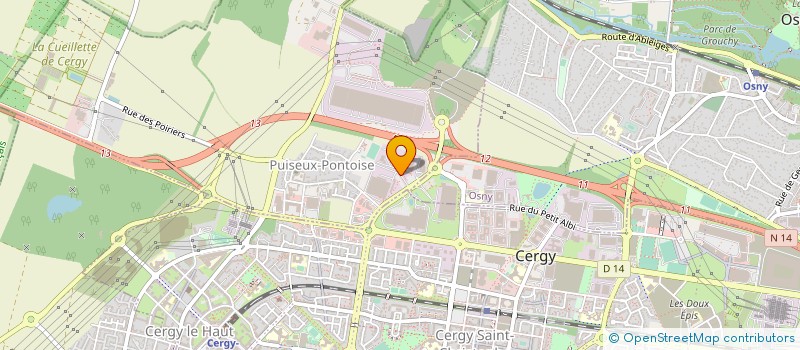 localisation de l'entreprise SYNERLINK à PUISEUX-PONTOISE
