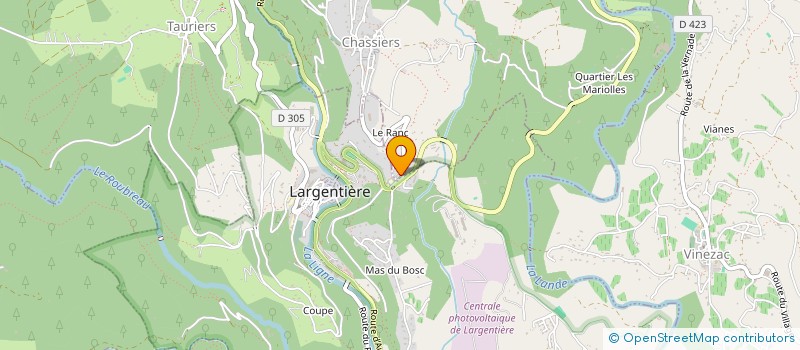 localisation de l'entreprise SYNERNAT à CHASSIERS