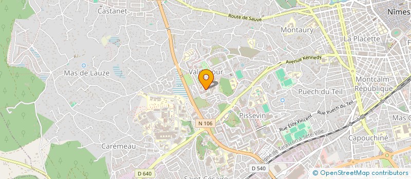 localisation de l'entreprise SYNERNIM à NIMES