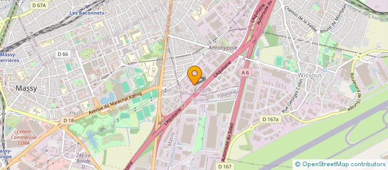 localisation de l'entreprise SYNERPLUS INFORMATIQUE à ANTONY