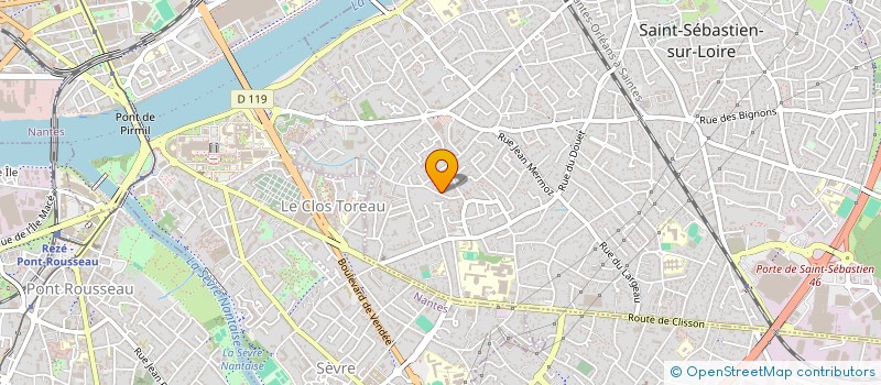 localisation de l'entreprise SYNERPOD à SAINT-SEBASTIEN-SUR-LOIRE