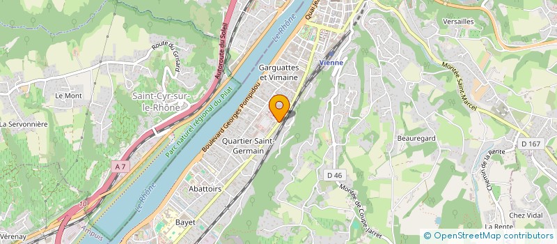 localisation de l'entreprise SYNERTEAM à VIENNE