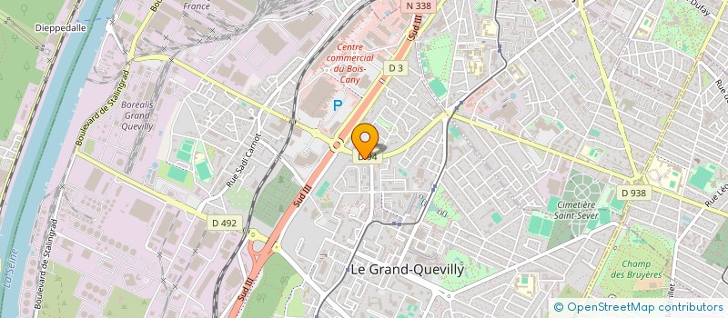 localisation de l'entreprise SYNERVET IMMO AMIENS  LE GRAND-QUEVILLY