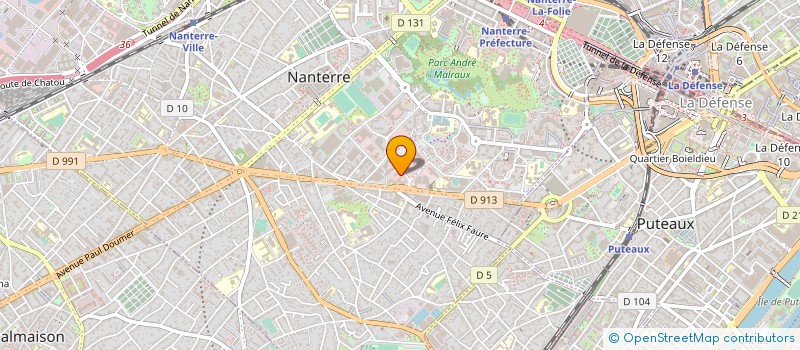 localisation de l'entreprise SYNERWAY à NANTERRE