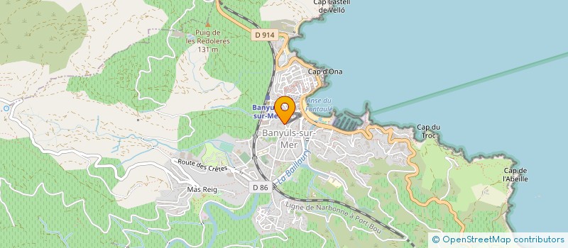 localisation de l'entreprise SYNESTHESIA  BANYULS-SUR-MER