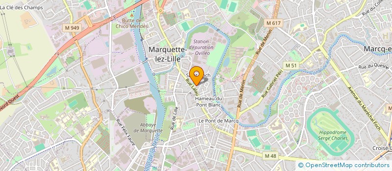 localisation de l'entreprise SYNEXAHR  MARQUETTE-LEZ-LILLE
