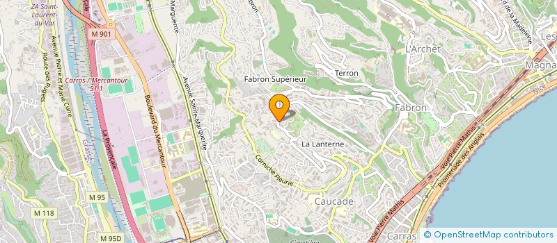 localisation de l'entreprise SYNEXANCE à NICE