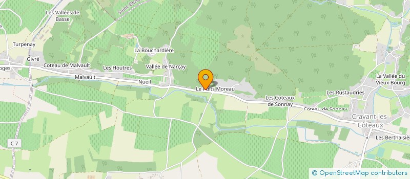 localisation de l'entreprise SYNEXIA  CRAVANT LES COTEAUX