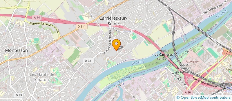 localisation de l'entreprise SYNEXIS à CARRIERES-SUR-SEINE