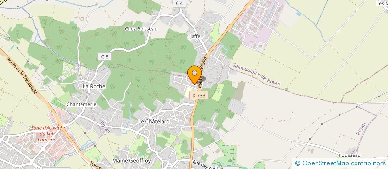 localisation de l'entreprise SYNIAD  ROYAN