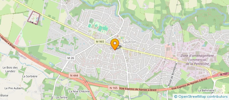 localisation de l'entreprise SYNILU à SAUTRON