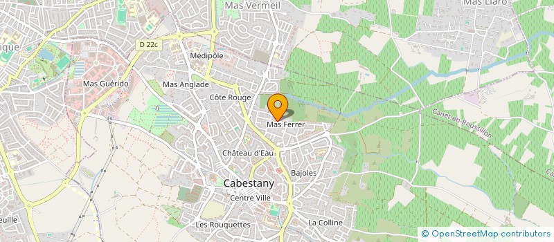 localisation de l'entreprise SYNIMA  CABESTANY