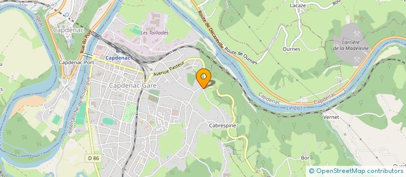 localisation de l'entreprise SYNLOC RVA  CAPDENAC-GARE