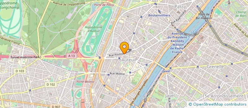 localisation de l'entreprise SYNND COPR 3 RUE POUSSIN 75016  PARIS