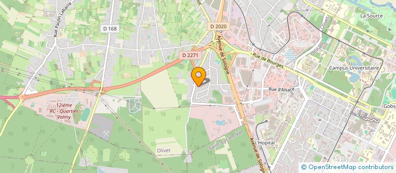 localisation de l'entreprise SYNODEIA à OLIVET