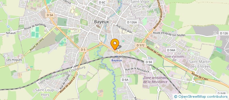 localisation de l'entreprise SYNODIYA SERVICES à BAYEUX