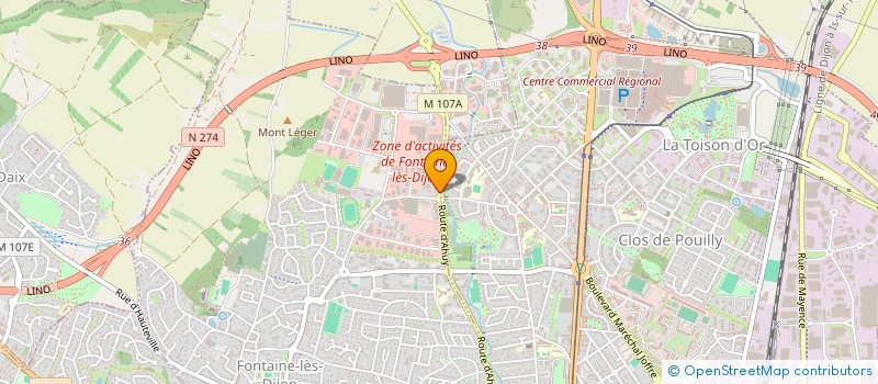localisation de l'entreprise SYNOMENE à FONTAINE-LES-DIJON