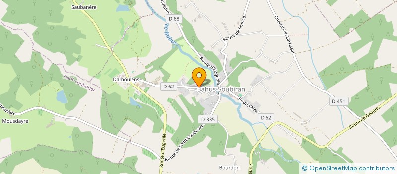 localisation de l'entreprise SYNOPSIE  BAHUS-SOUBIRAN