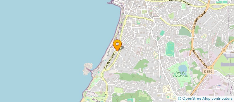 localisation de l'entreprise SYNOSC  BIARRITZ