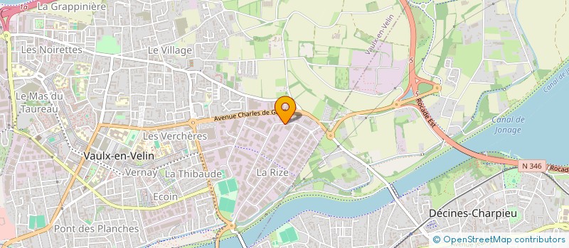 localisation de l'entreprise SYNOTEC  VAULX-EN-VELIN