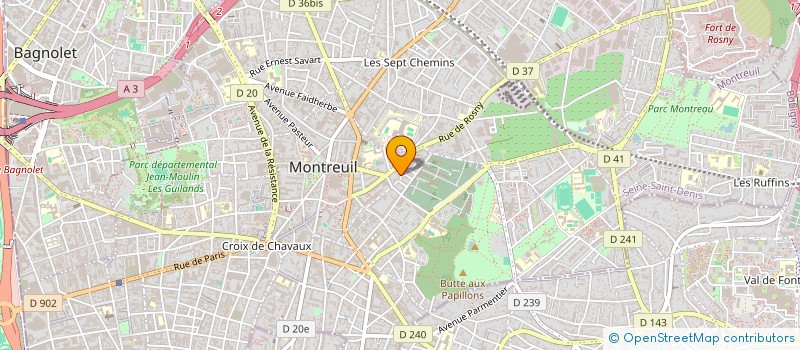 localisation de l'entreprise SYNPEIRA à MONTREUIL