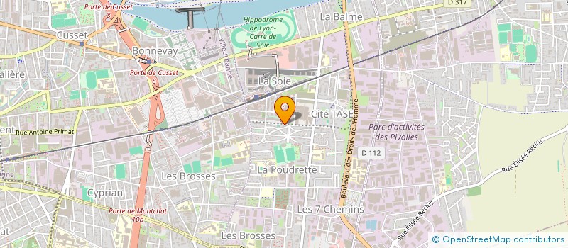 localisation de l'entreprise SYNSATEX  VAULX-EN-VELIN