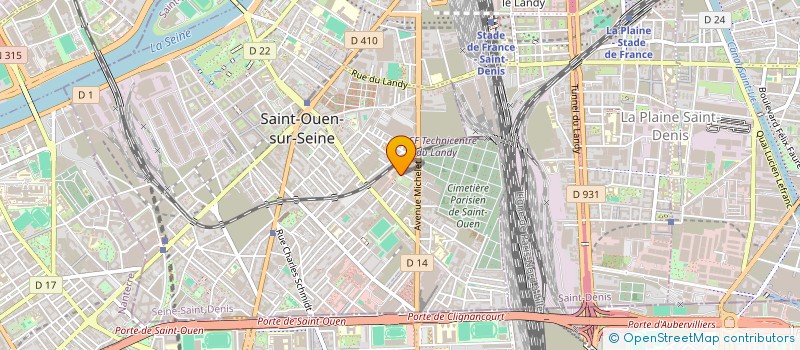 localisation de l'entreprise SYNTETIZ à SAINT-OUEN-SUR-SEINE
