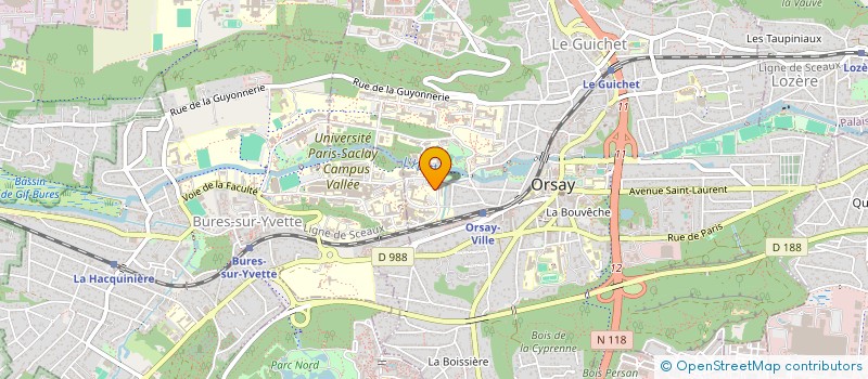 localisation de l'entreprise SYNTHEBIOL PARIS-SACLAY à ORSAY