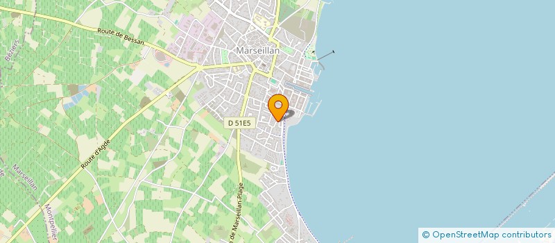localisation de l'entreprise SYNTHEC INGENIERIE à MARSEILLAN