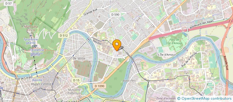 localisation de l'entreprise SYNTHELIS à LA TRONCHE