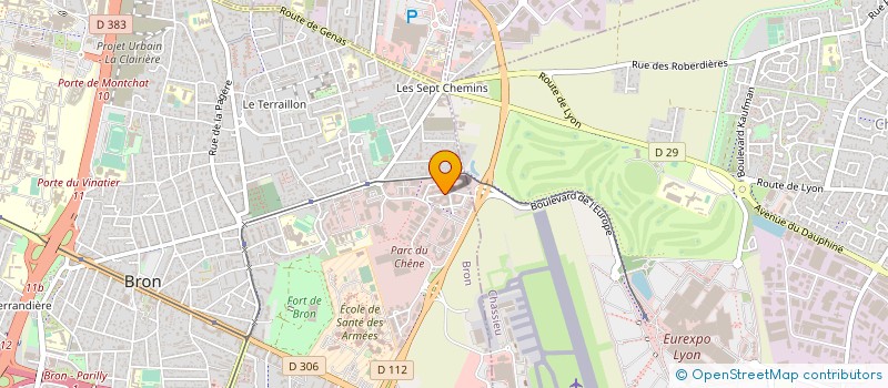 localisation de l'entreprise SYNTHESE à BRON