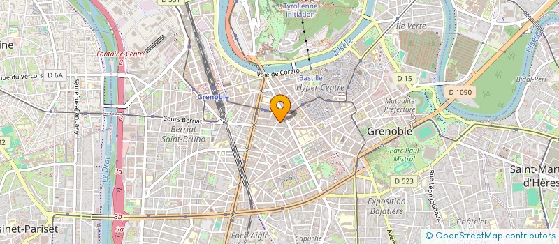 localisation de l'entreprise SYNTHESE CENTRE DE BEAUTE à GRENOBLE