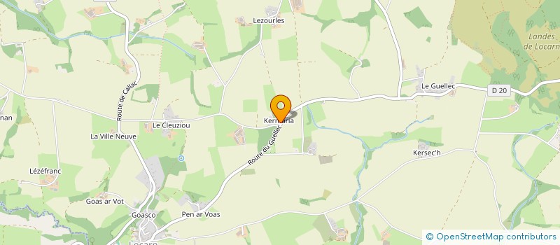 localisation de l'entreprise SYNTHESE - ELECTRIC  MAEL-CARHAIX