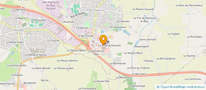 localisation de l'entreprise SYNTHESE ELEVAGE à PLEUMELEUC