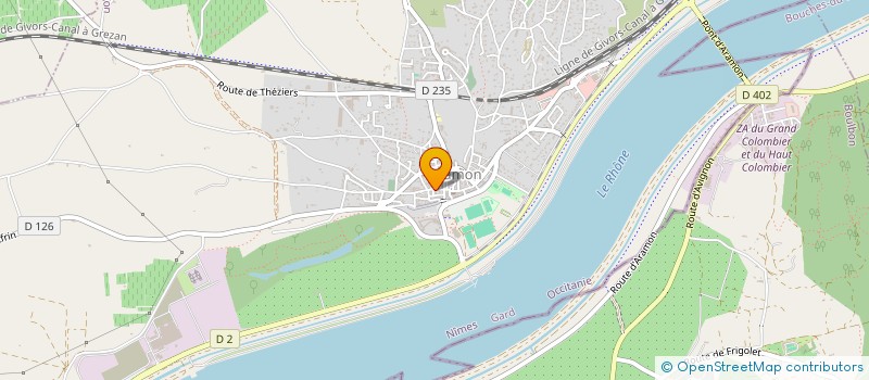 localisation de l'entreprise SYNTHESE FINANCE  ARAMON