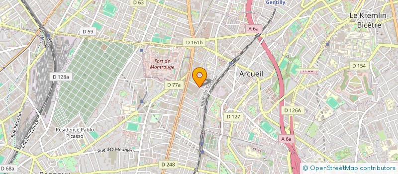 localisation de l'entreprise SYNTHESE INGENIERIE à ARCUEIL