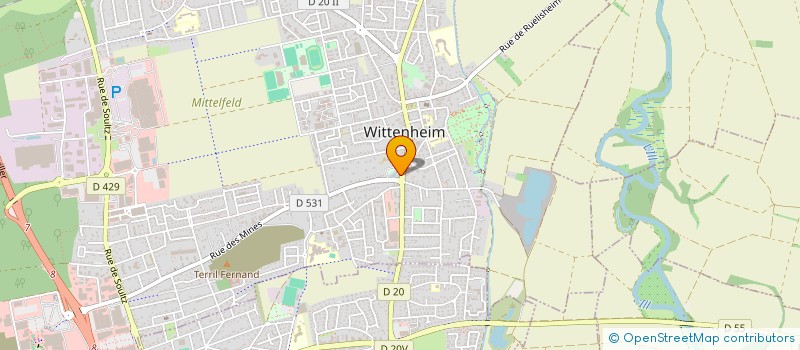localisation de l'entreprise SYNTHESIS à WITTENHEIM