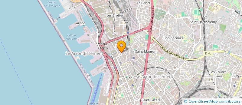 localisation de l'entreprise SYNTHIA à MARSEILLE