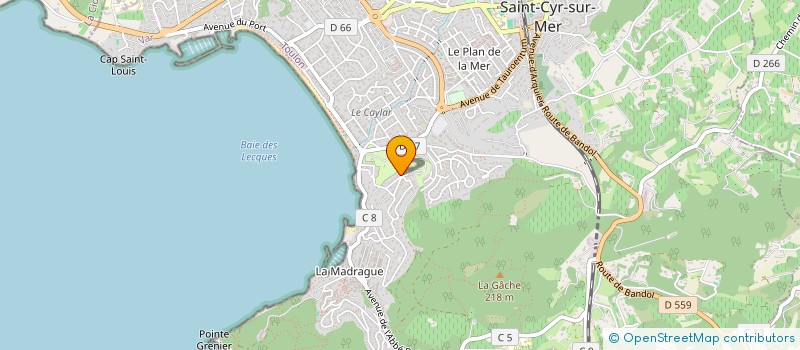 localisation de l'entreprise SYNTHOL à SAINT-CYR-SUR-MER