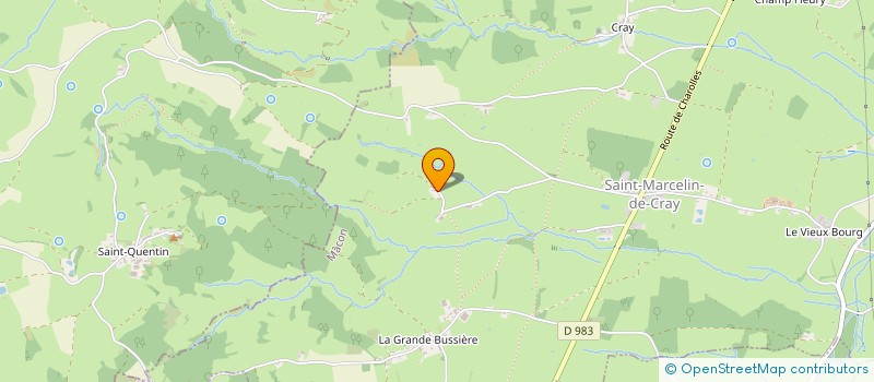 localisation de l'entreprise SYNTHROPIE  SAINT-MARCELIN-DE-CRAY