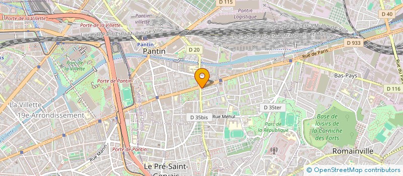 localisation de l'entreprise SYNTIA FLEURS à PANTIN
