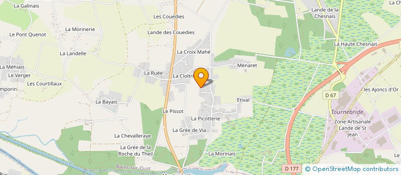 localisation de l'entreprise SYNTONIE  BAINS-SUR-OUST