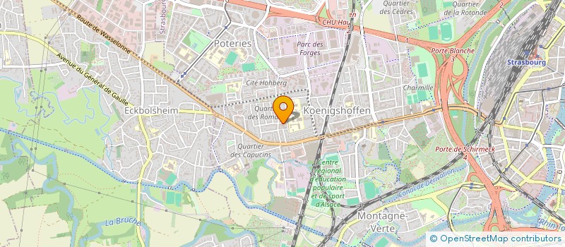 localisation de l'entreprise SYNTTHESE à STRASBOURG