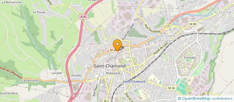 localisation de l'entreprise SYONE à SAINT-CHAMOND
