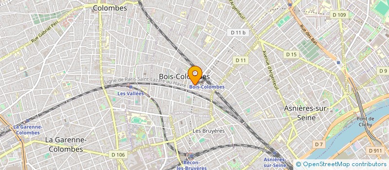 localisation de l'entreprise SYOR IMMOBILIER à BOIS-COLOMBES