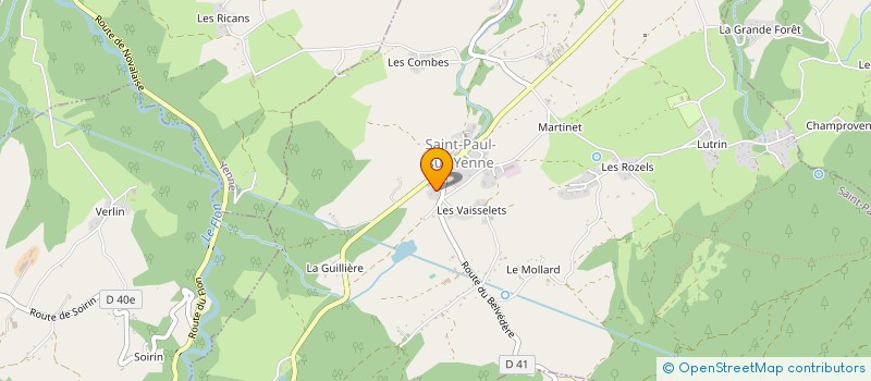 localisation de l'entreprise SYPALARO  SAINT-PAUL-SUR-YENNE