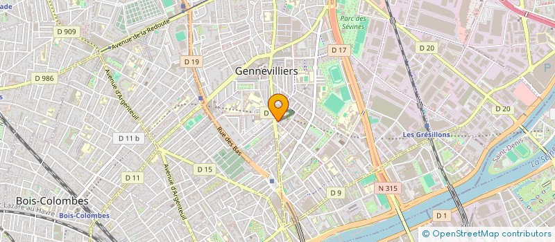 localisation de l'entreprise SYPHAX à GENNEVILLIERS