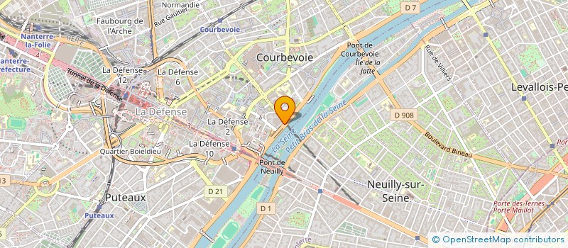 localisation de l'entreprise SYREL à COURBEVOIE