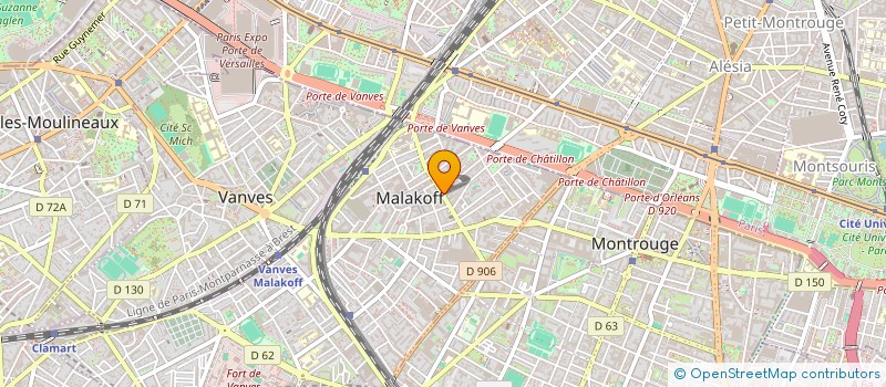 localisation de l'entreprise SYRIANA  MALAKOFF