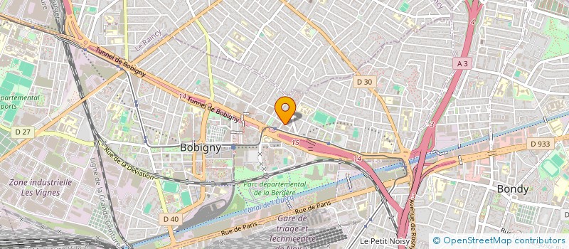 localisation de l'entreprise SYRINE  BOBIGNY